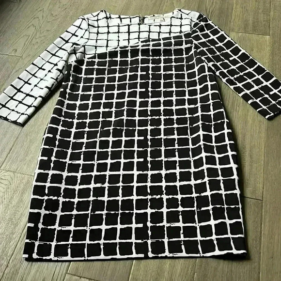 Rachel Rachel Roy | Black and white square  print dress - Picture 3 of 10